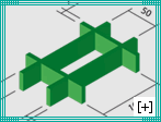 Industrial fencing with 100 x 50 h 28 mesh