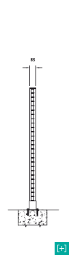 industrial fencing - lateral section of 220 x 60 h 40 mesh