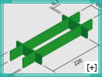 Industrial fencing with 220 x 60 h 40 mesh