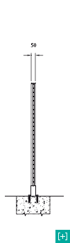 industrial fencing - lateral section of 50 x 50 h 15 mesh